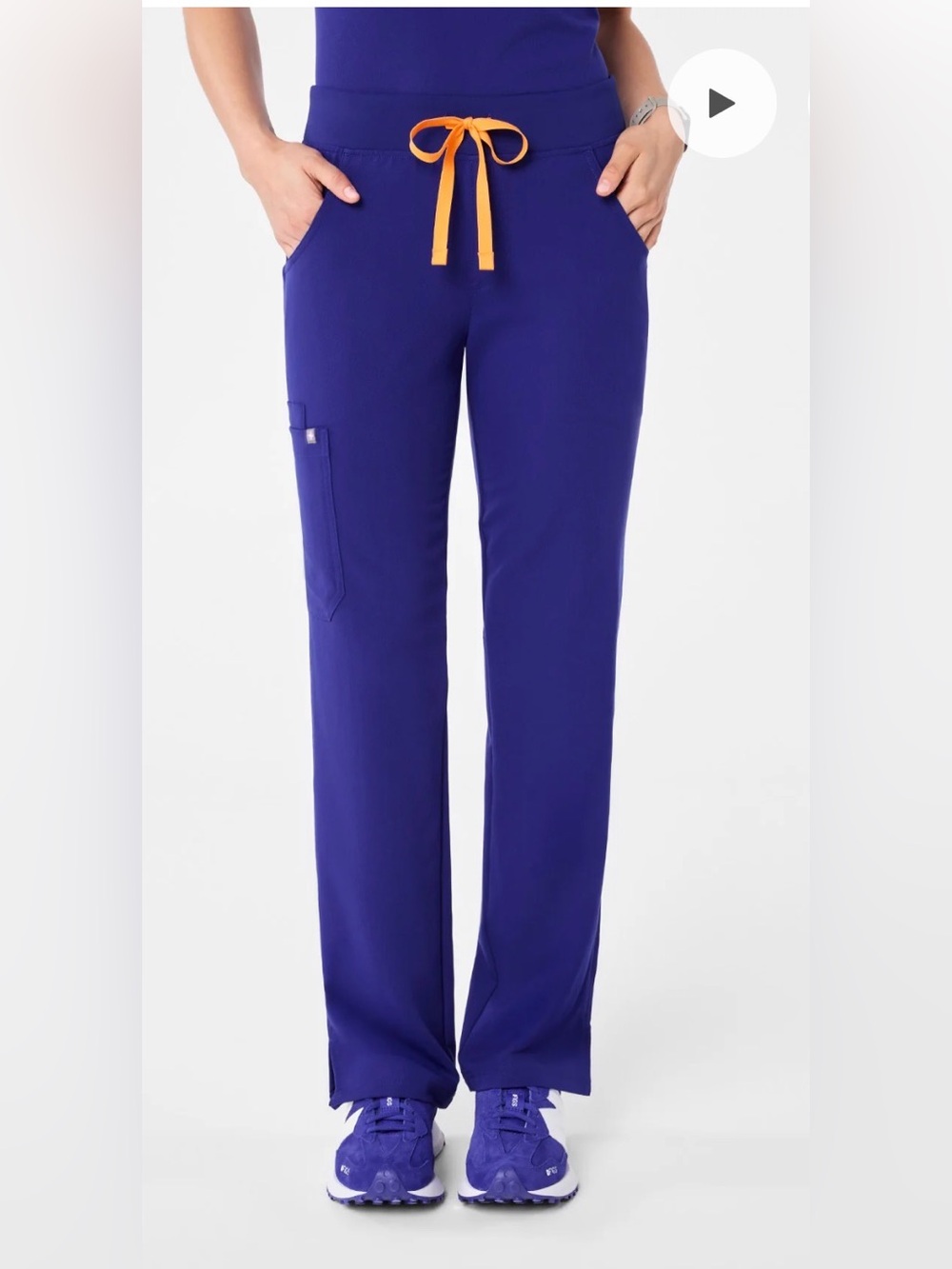 Figs Kade Cargo Deep Royal Blue Po 4061 Scrub Pants small / petite